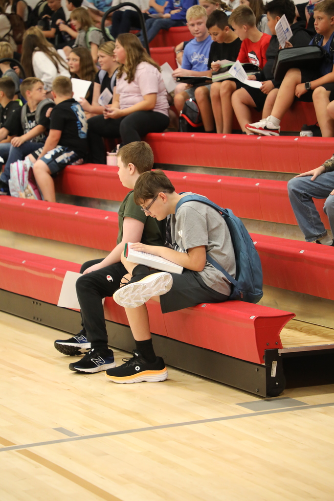 students during orientation