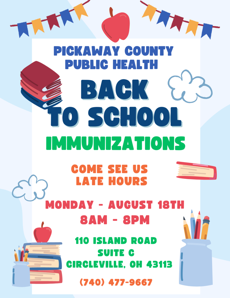 Back to School Immunization Clinic Flyer
