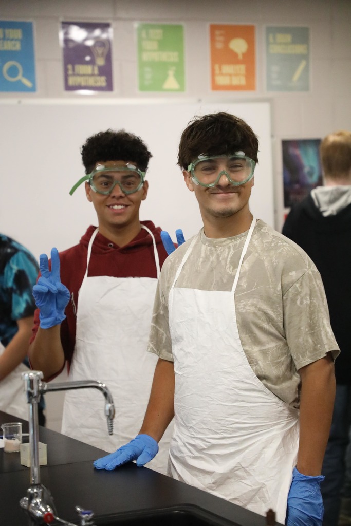 Students working in STEM lab