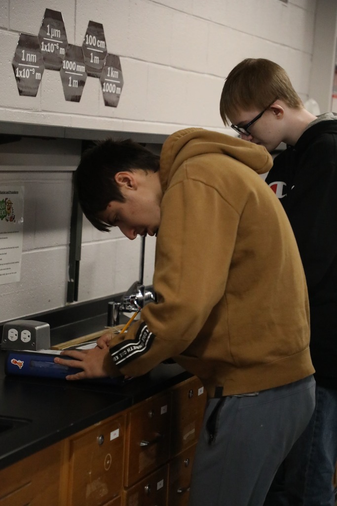 Students working in STEM lab