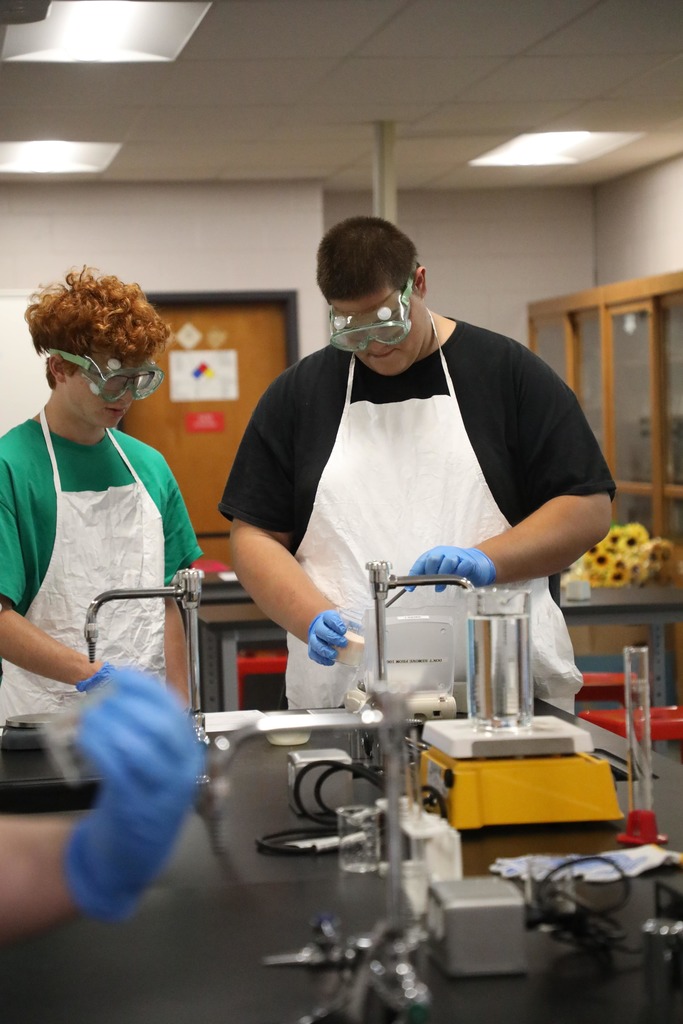 Students working in STEM lab