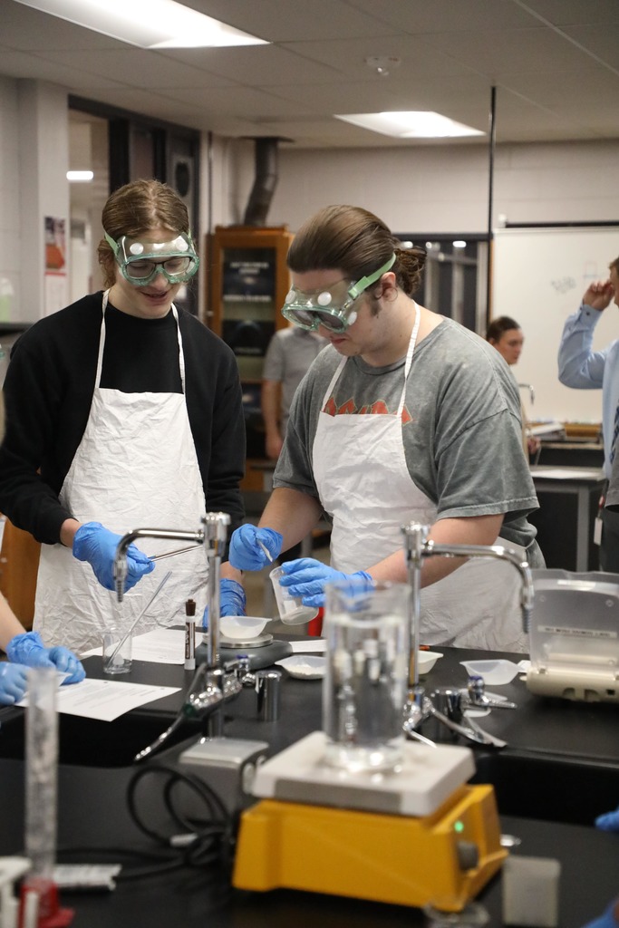Students working in STEM lab