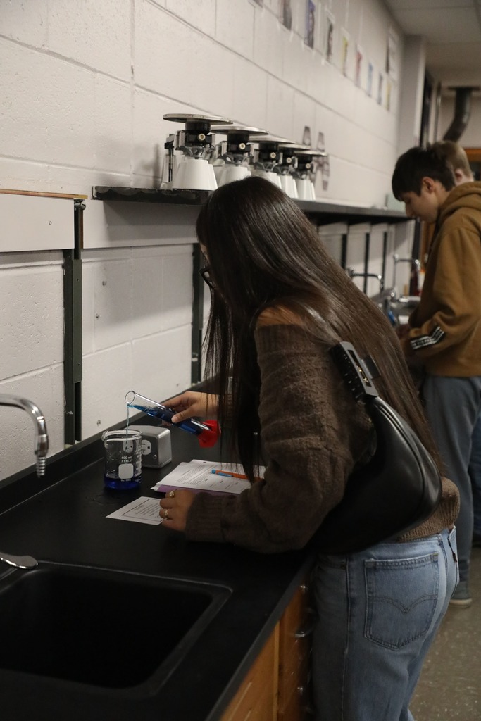 Students working in STEM lab