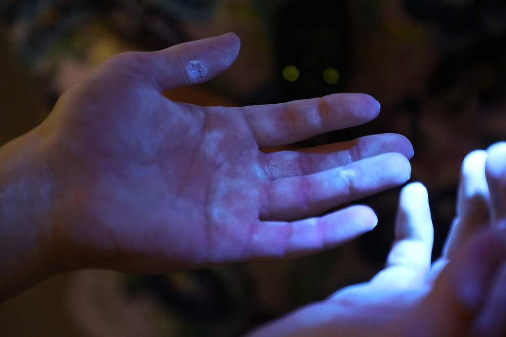 Students learning about germs and proper handwashing techniques