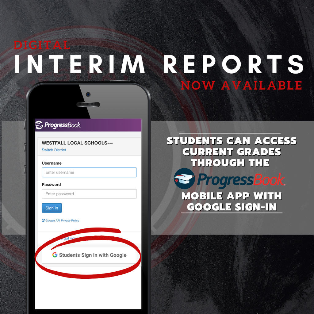 Interims available through Progressbook