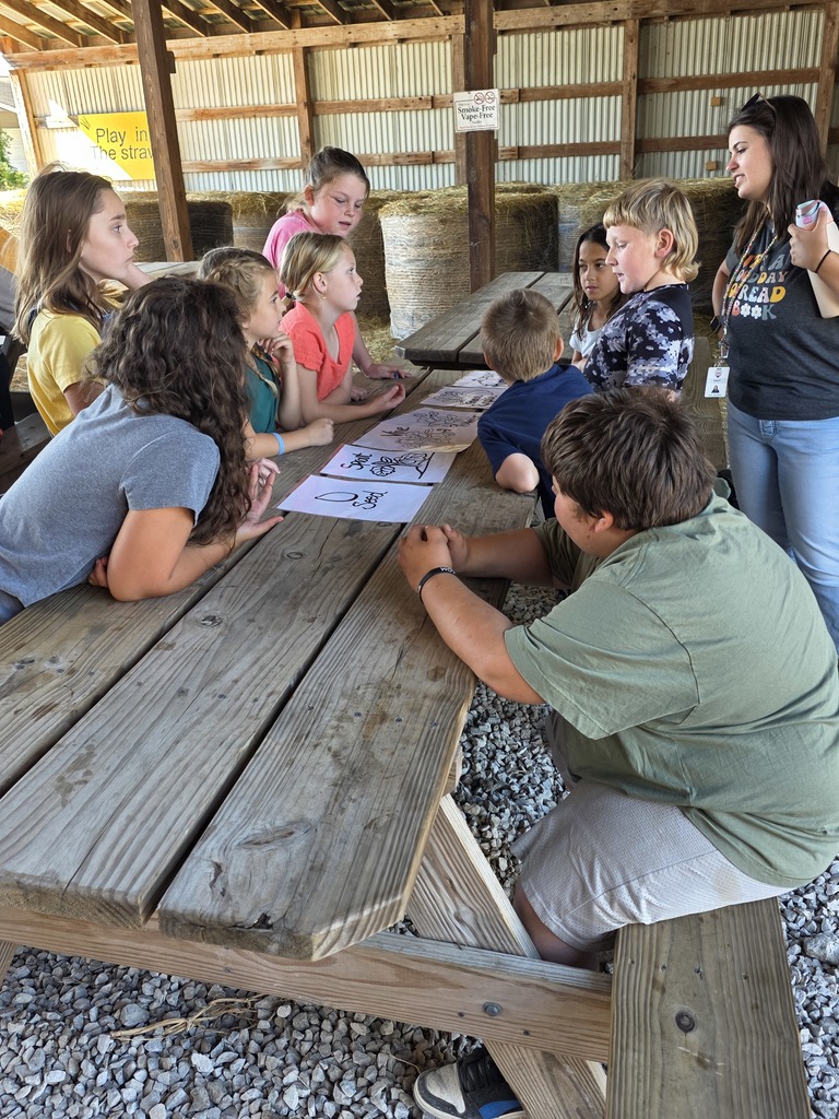 Students at pumpkin patch