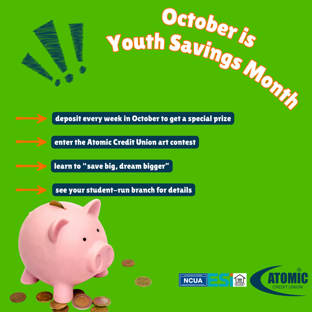 Pink piggy bank with pennies and green background