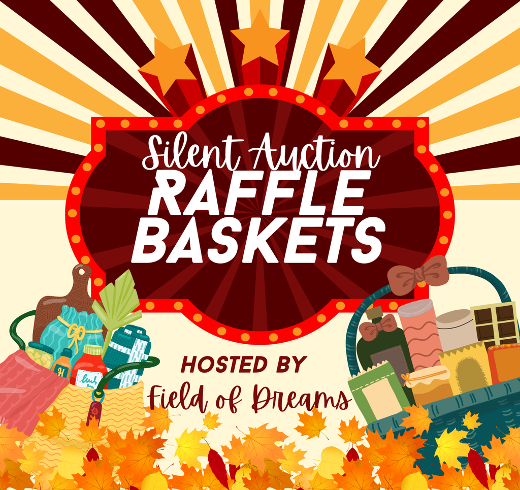 Silent Auction Raffle Baskets with Raffle Baskets and fall leaves