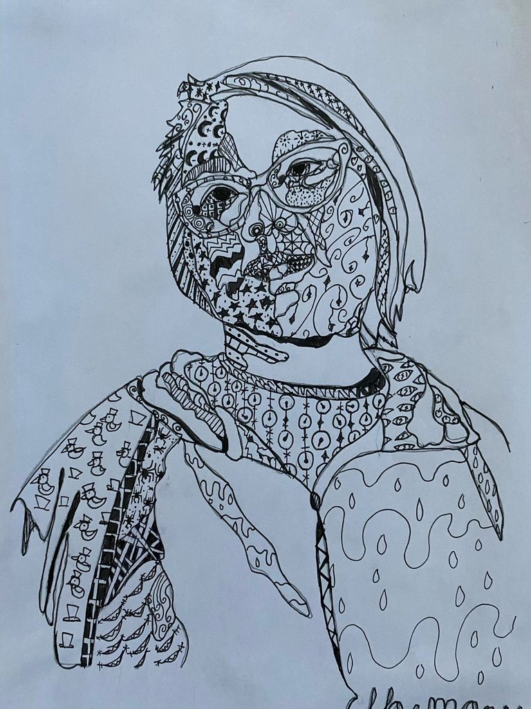 Self Portrait Drawing