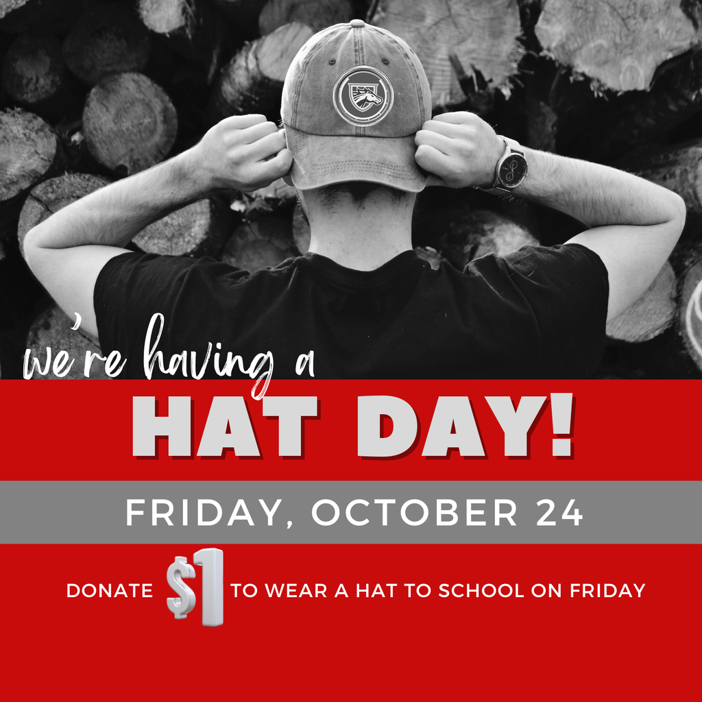 Hat Day - Backwards baseball cap with westfall logo on it