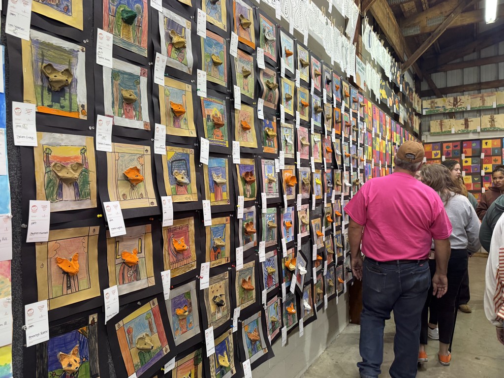 Third Grade Artwork displayed at the Circleville Pumpkin Show