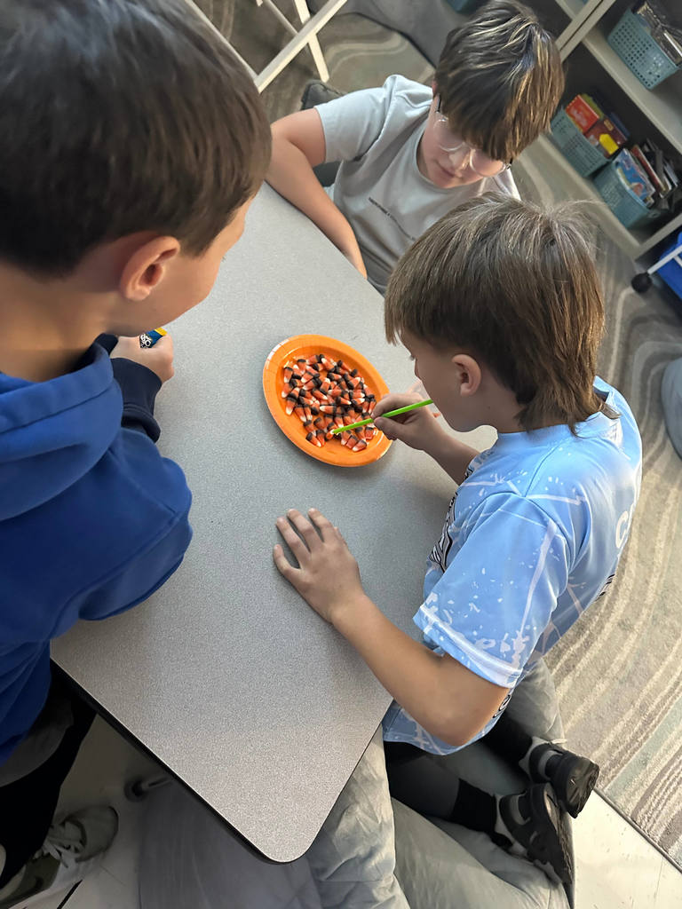 Students enjoying their harvest party