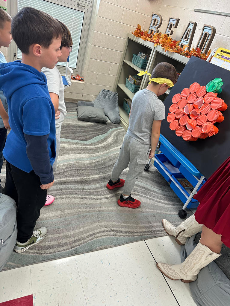 Students enjoying their harvest party