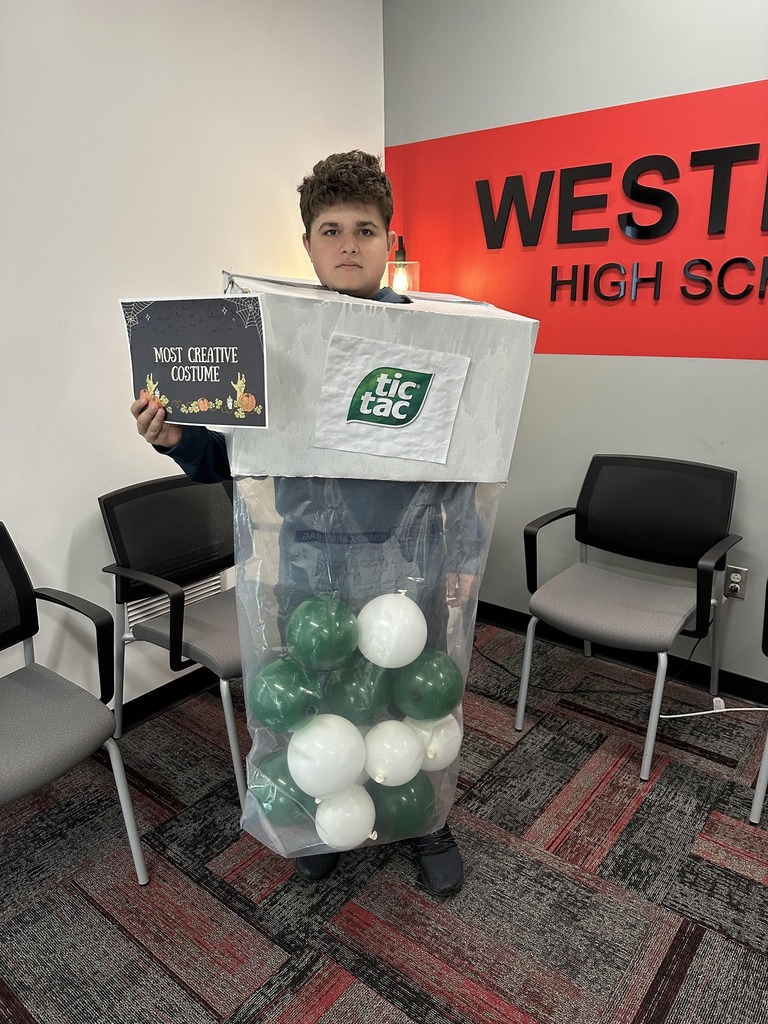 Student dressed up in costume