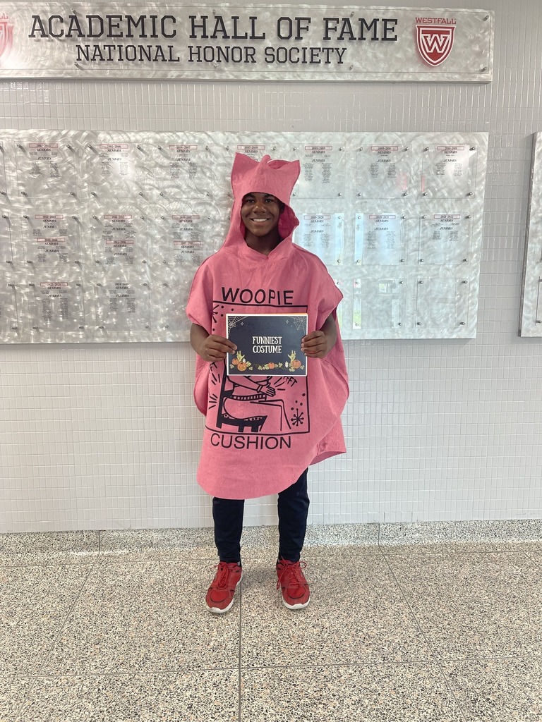 Student dressed up in costume