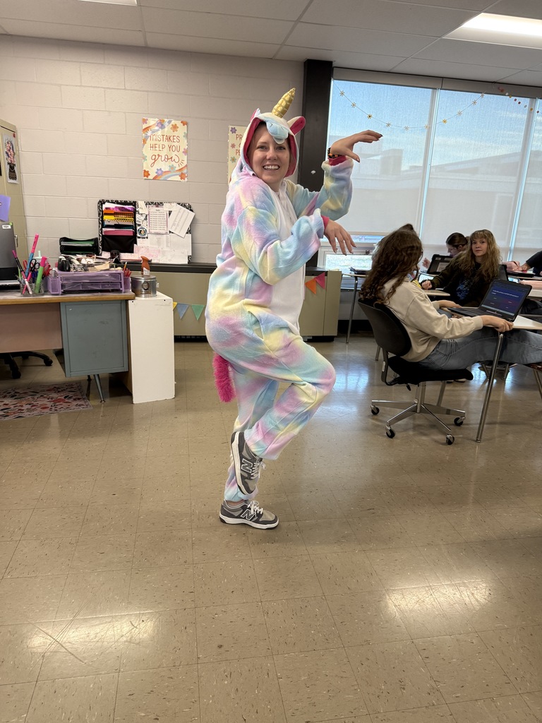 Staff member dressed in costume