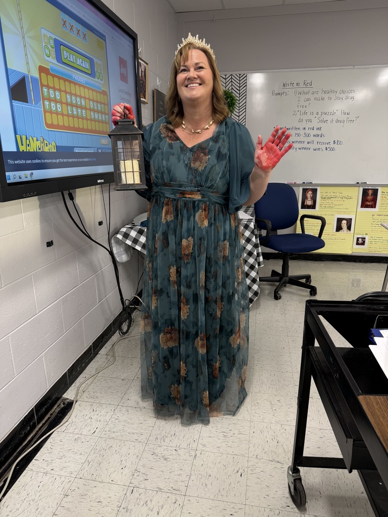 Staff member dressed in costume