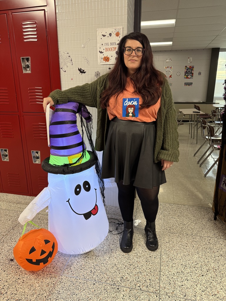 Staff member dressed in costume