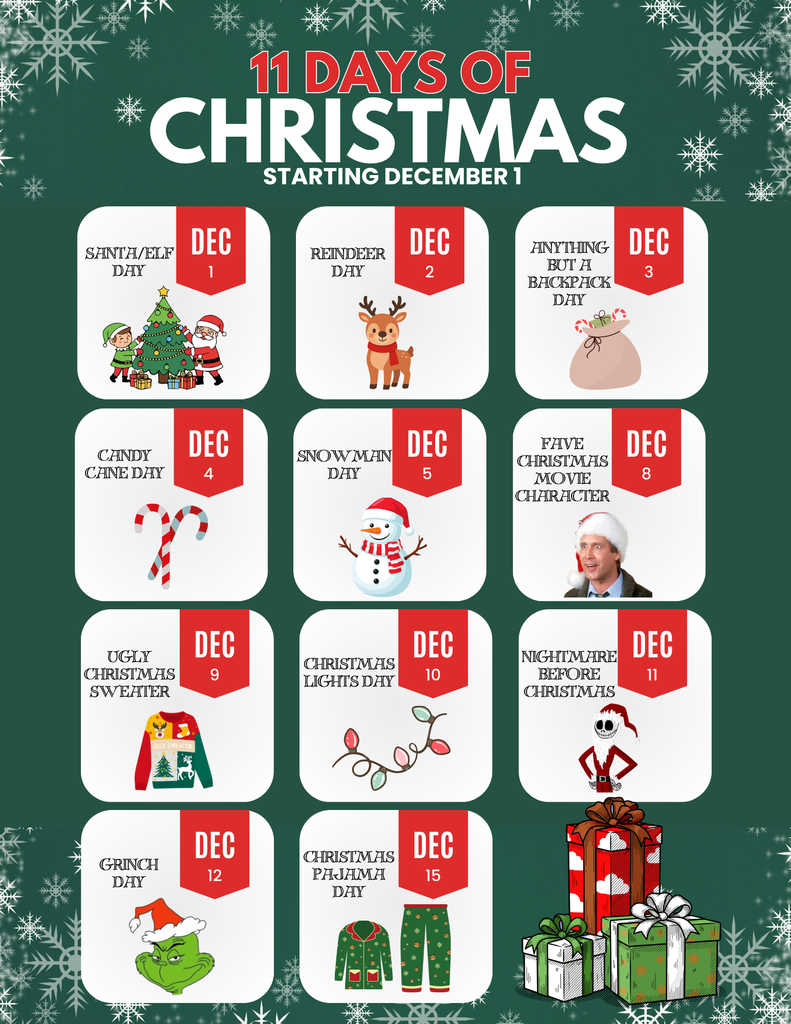 11 Days of Christmas Calendar