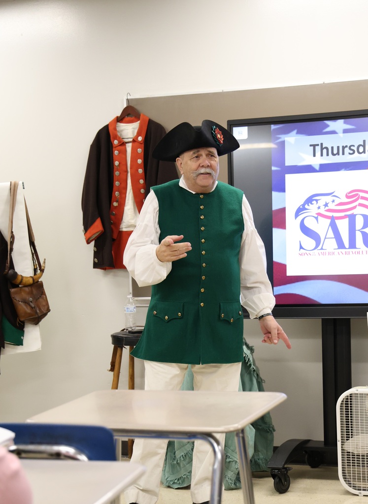 Kevin Driesbach speaking to students