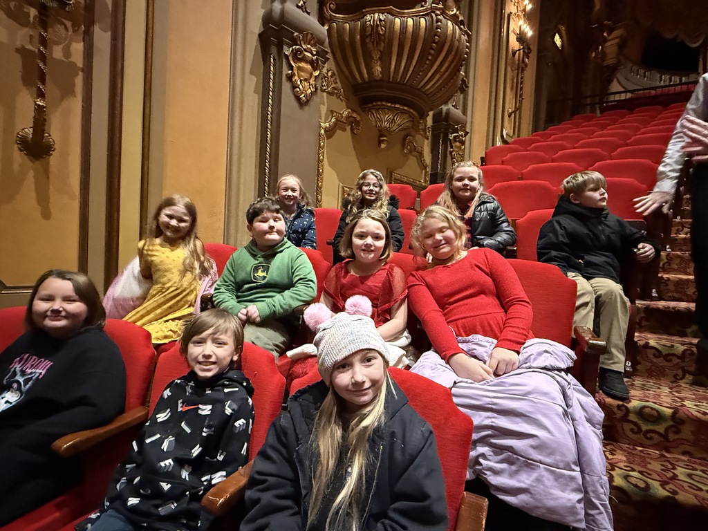 Students attending the Nutcracker at the Ohio Theater