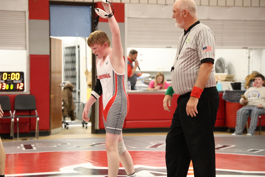 Wrestlers on the mat