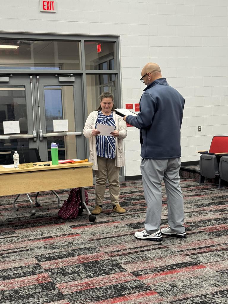 Christy Rigsby swearing in as board member