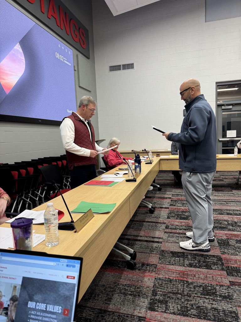 Sean Ruth swearing in as board member