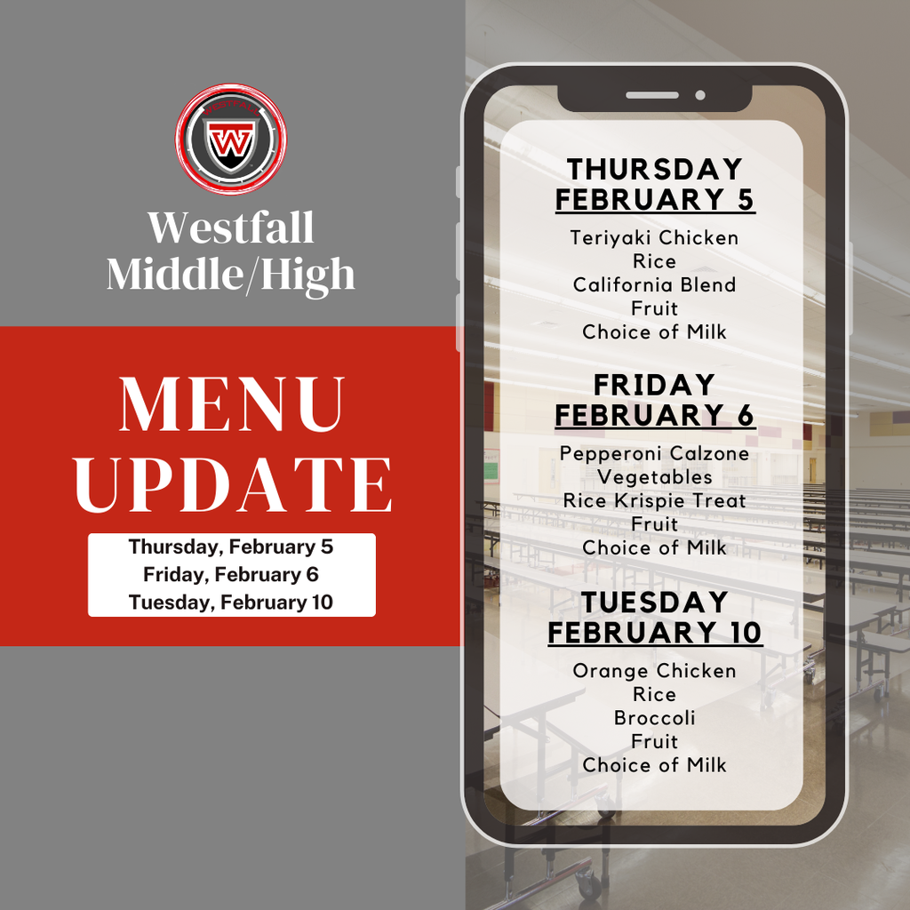 Menu Update with cell phone