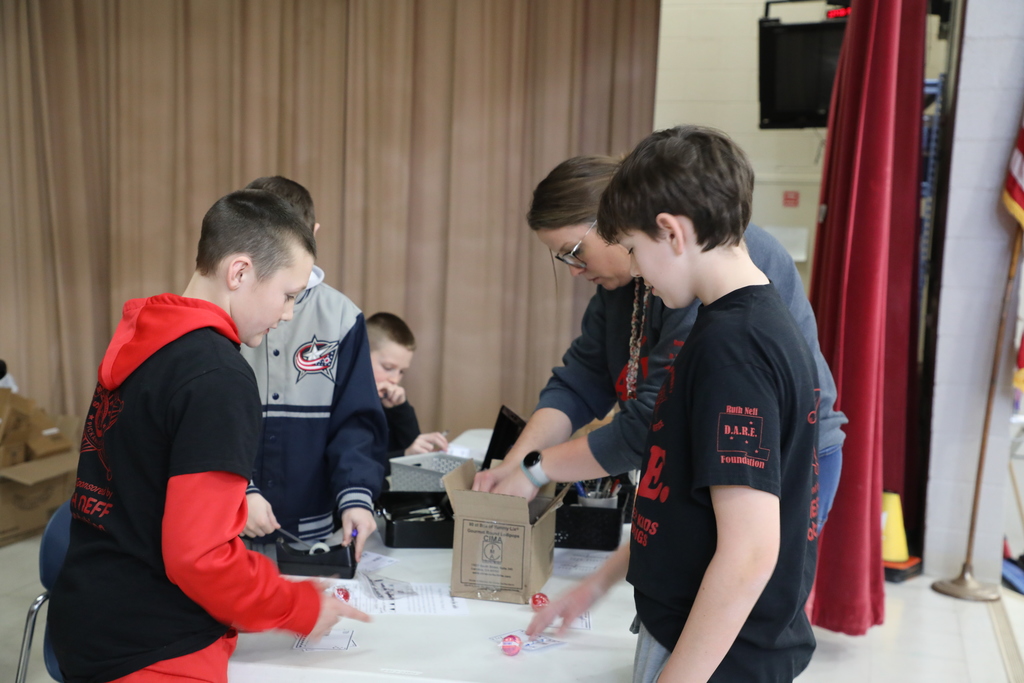 Students with candy grams