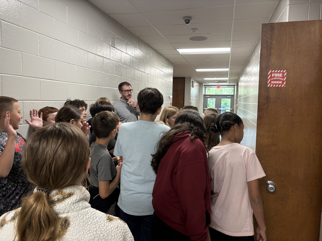 Students checking out classrooms