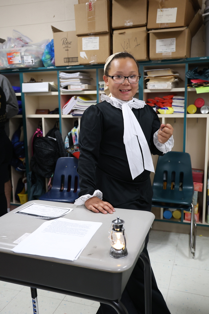 Student dressed up as Harriet Tubman