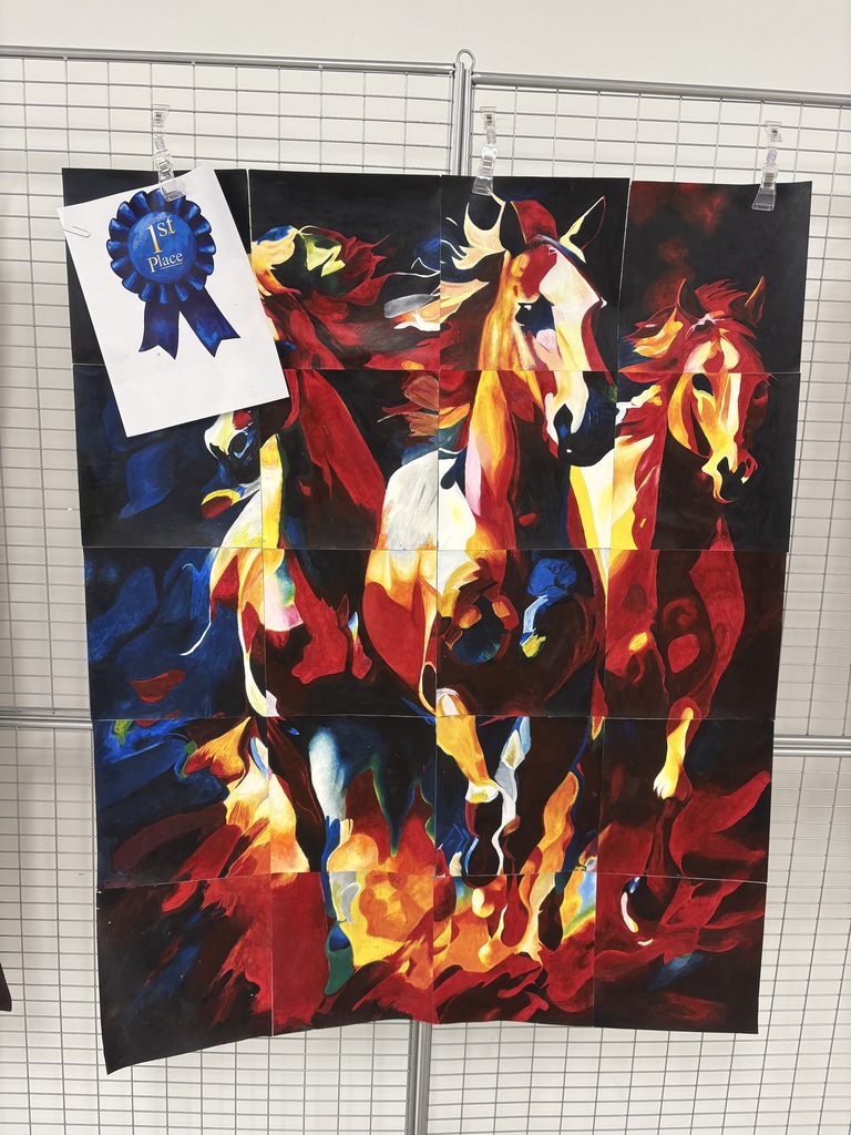 First place horse painting