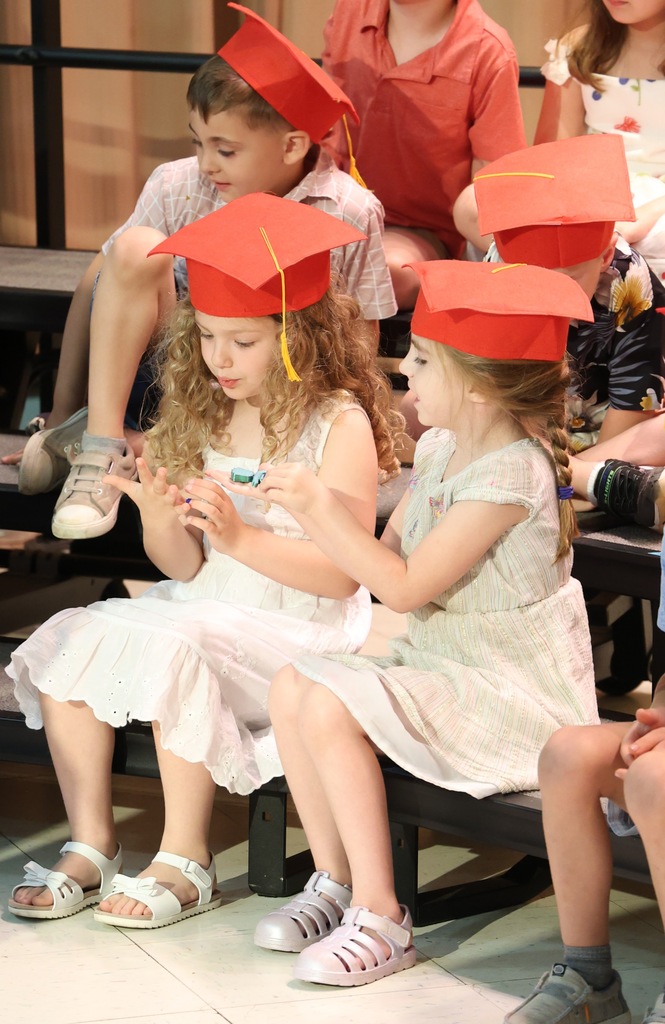 preschool graduates talking