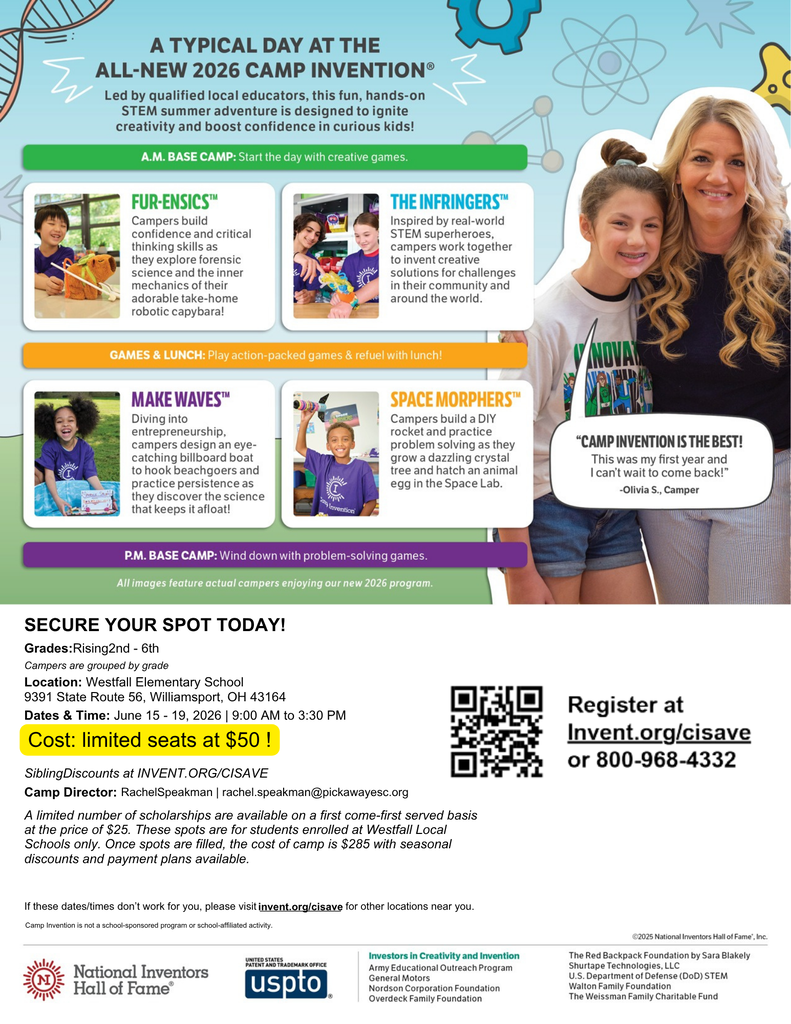 Camp Invention Flyer