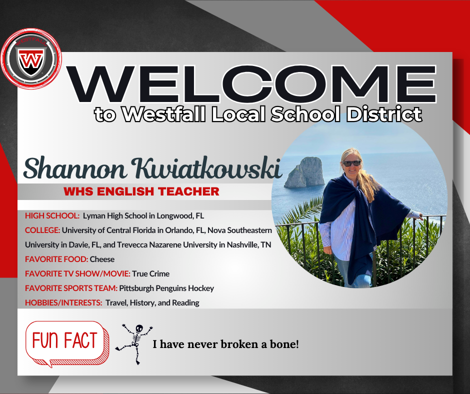 Welcome to Westfall Local School District Fun Facts
