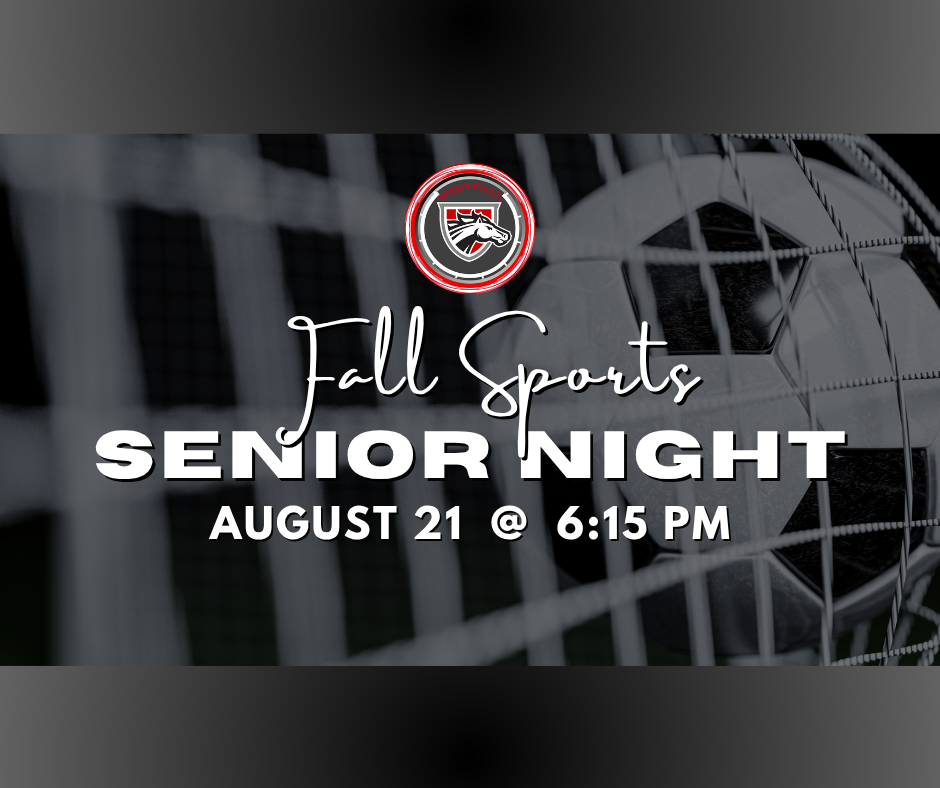 Fall Sports Senior Night August 21 at 6:15 PM