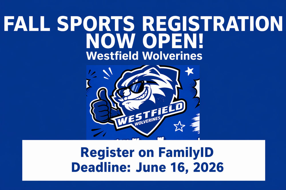 Fall Sports Registration Now Open- June 16, 2026