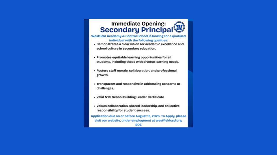 Principal Vacancy