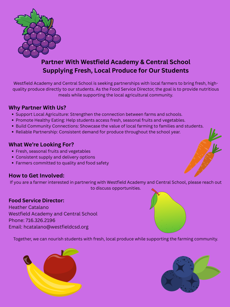 Farm to School Program Advertisement