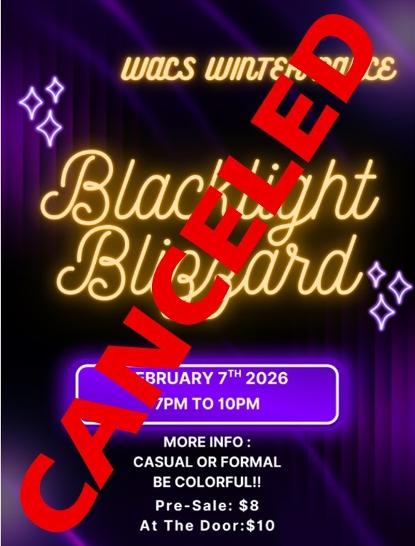 Dance for February 7 is Canceled