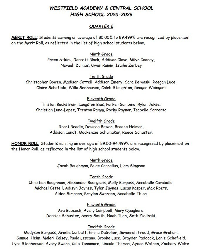 HS Q2 Honor Roll PG 1 (2025-2026)