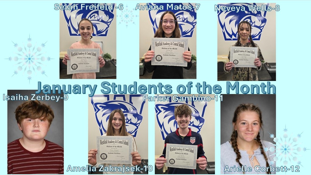 WACS January Students of the Month