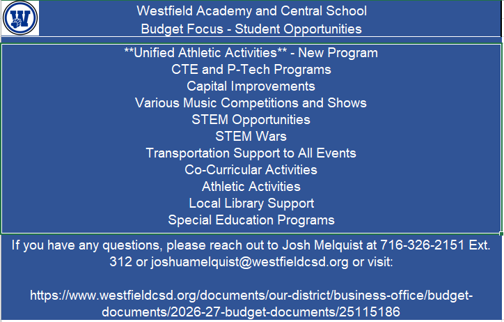 Budget Focus - Student Opportunities