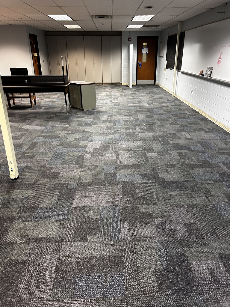 New classroom carpet
