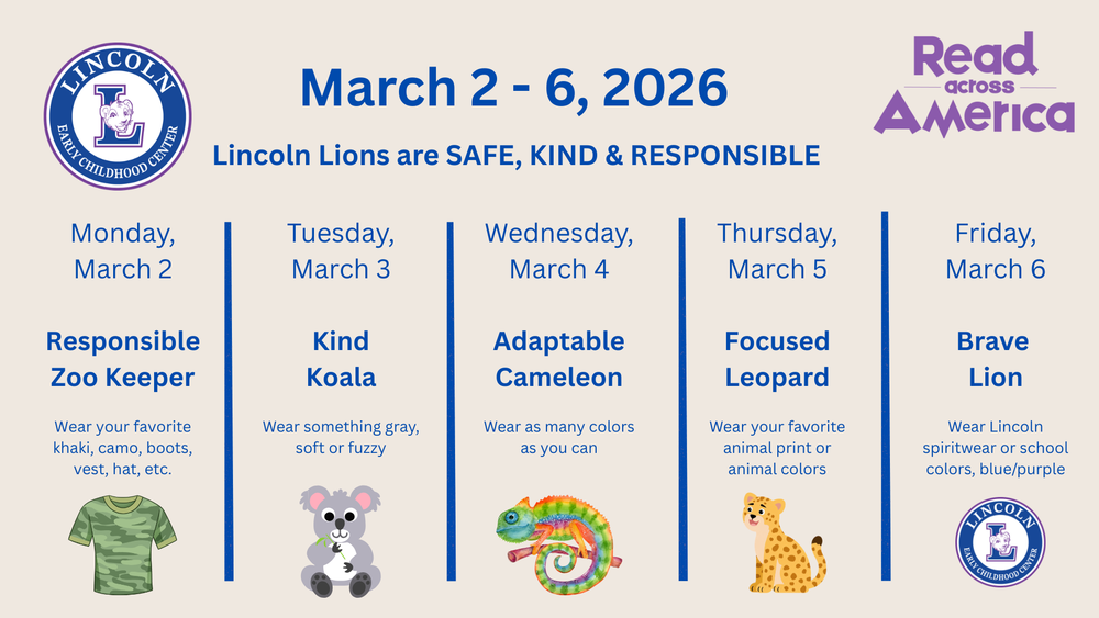 Read Across America Spirit Week Flyer