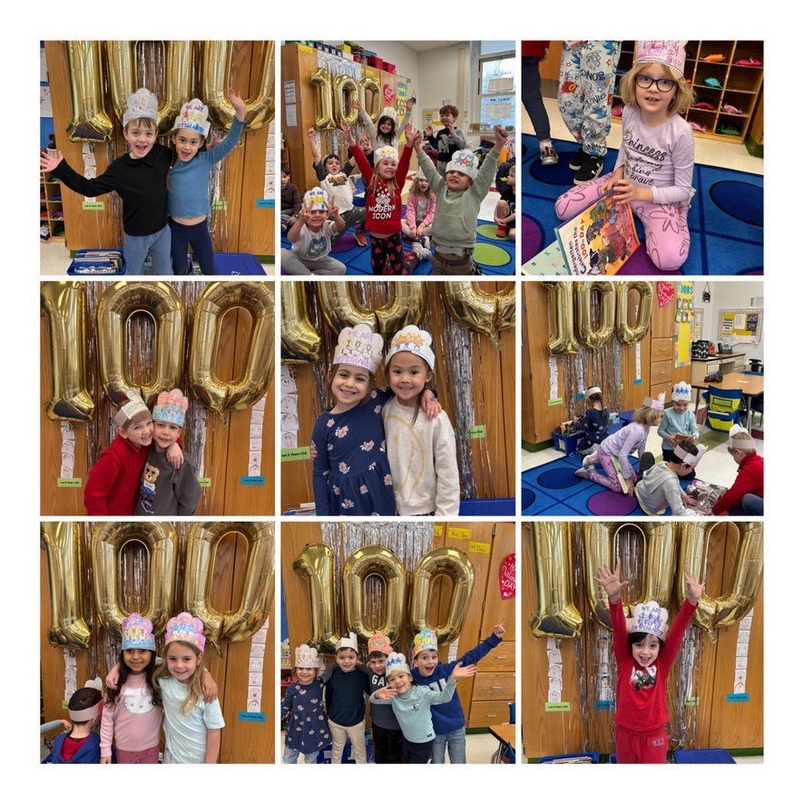 students celebrate the 100th day of school