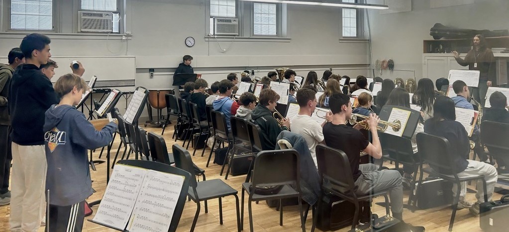 Band practice at Roosevelt