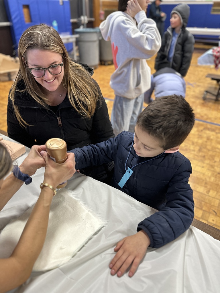 wilson family working on craft
