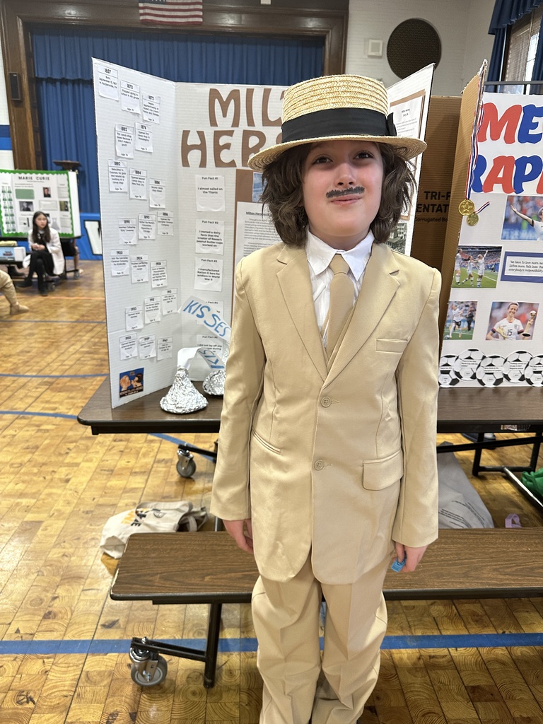 5th grade student as Milton Hershey